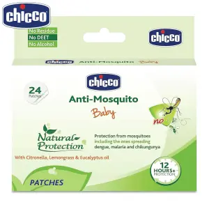 Chicco Anti-Mosquito Baby Patches with the natural protection of 12+ Hours, 1 Pack (24 Patches Inside)