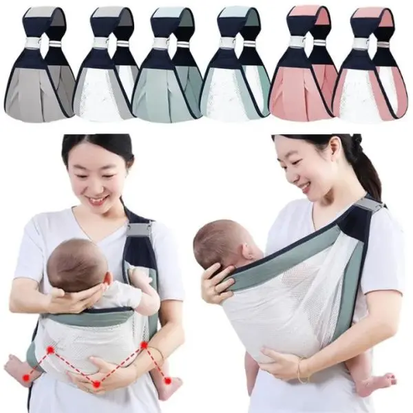 Baby Sling Carrier For Newborn Baby Holder In Sleeping Travel Ergonomic Baby Wrap - Image 4
