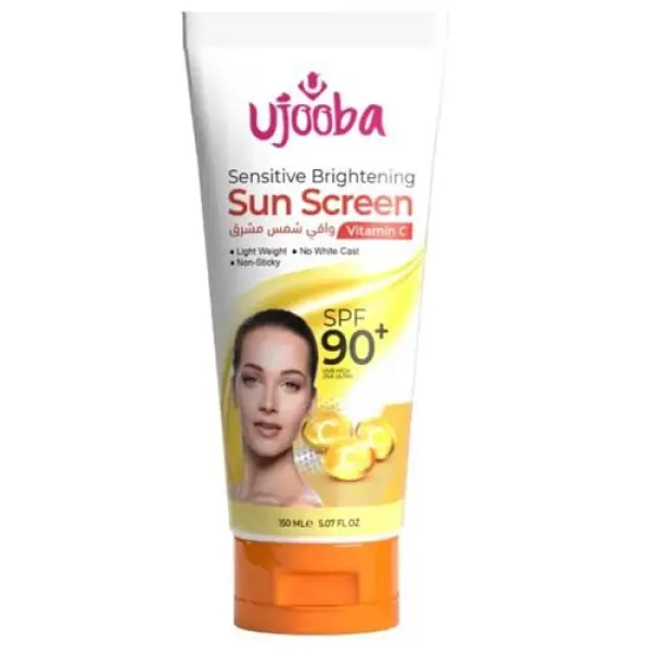 UJOOBA Sensitive Brightening SunScreen Vitamin C spf 90+ | Light Weight, No White Cast, Non-Sticky - Image 2