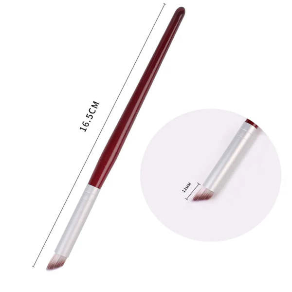 Professional Ombre Nail Art Brush Gradient Oblique Mouth Brush Professional Manicure Tool Handle Soft Nylon Hair Brush 1Pc - Image 4