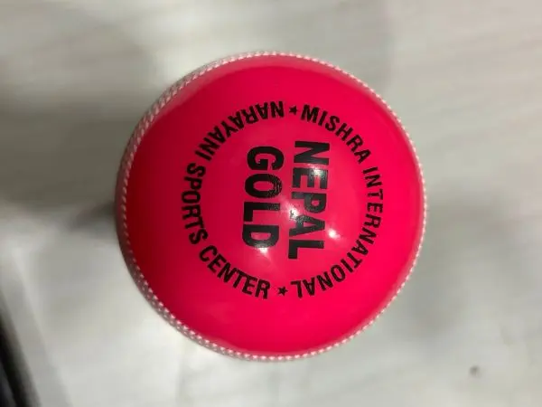 Nepal Gold Hard Cricket Ball Multicolor