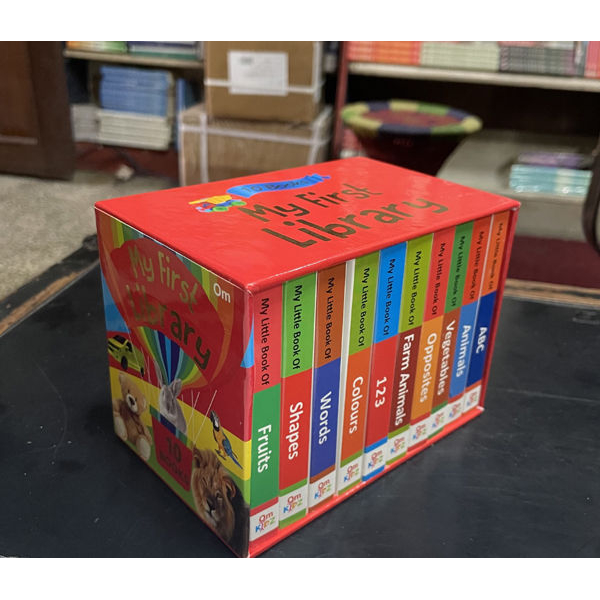 My First Library, Ten Different Title In One Box, Toddler's Books, Hardbound, Published By Om Books International - Image 2