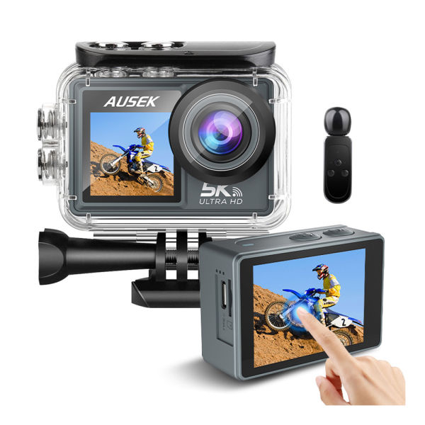 5k Ultra Action Camera HD With External Mic And Extra Battery (Wireless Mic) - Image 2