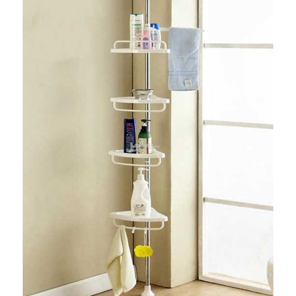 No Tools 4 Tier Multi Use Rack Corner Shelf - Image 3