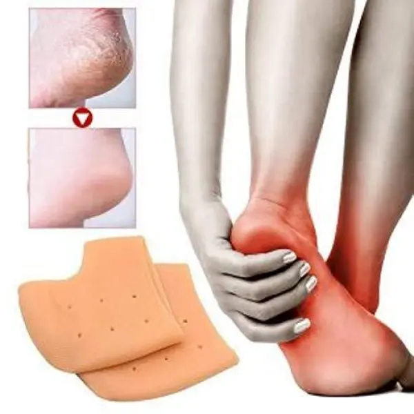 Silicone Heel Anti Crack Set Anti-Chapped, Dry, Rough, Hornythick, Crust- 1 Pair - Image 4