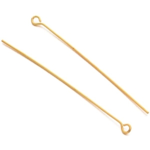 3CM Golden Plated Brass Open Eye Pins Eye Pin for DIY Jewelry Wrapping Looping Making 100 Grams