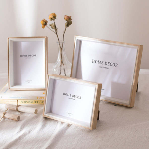 3D Nordic Style Wooden Photo Frame DIY Home Office Décor Picture Frame