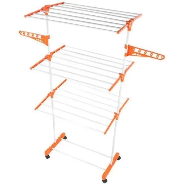 Carbon Steel, Plastic Floor Cloth Dryer Stand - Image 2