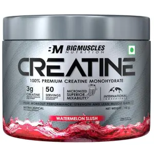 Bigmuscles Nutrition Creatine Monohydrate 155g (50 Serving) Watermelon Flavour