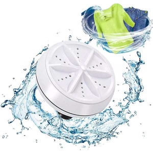 Portable Mini Washing Machine Ultrasonic Turbine Clothes Washer for Travel Home