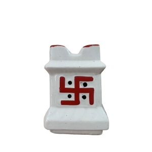 White Ceramic Square Small Ceramic Tulsi Plant Pot