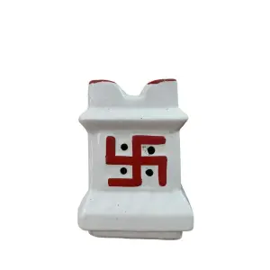 White Ceramic Square Small Ceramic Tulsi Plant Pot