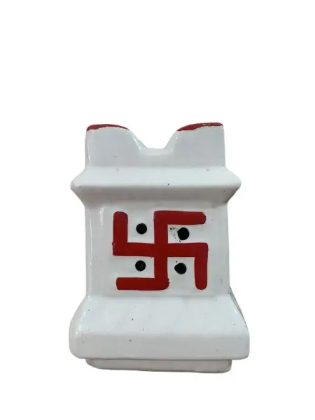 White Ceramic Square Small Ceramic Tulsi Plant Pot
