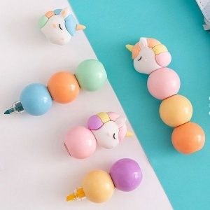KOJA FunBlast Cartoon Highlighter Marker Pen for Study - Stationery Pastel Color for Book Marking, School & Office Use