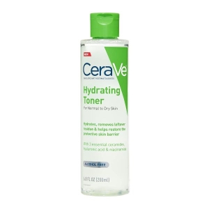 CeraVe Hydrating Toner for Face Non-Alcoholic with Hyaluronic Acid, Niacinamide, and Ceramides for Sensitive Dry Skin by Genuine Collection