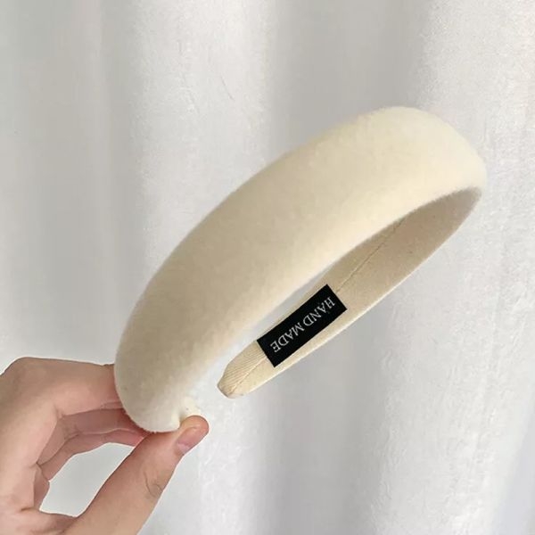 KOJA New Korean Plain Thick Velvet Sponge Headband - Image 5