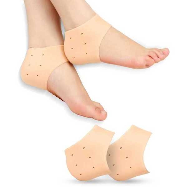Silicone Heel Anti Crack Set Anti-Chapped, Dry, Rough, Hornythick, Crust- 1 Pair - Image 2