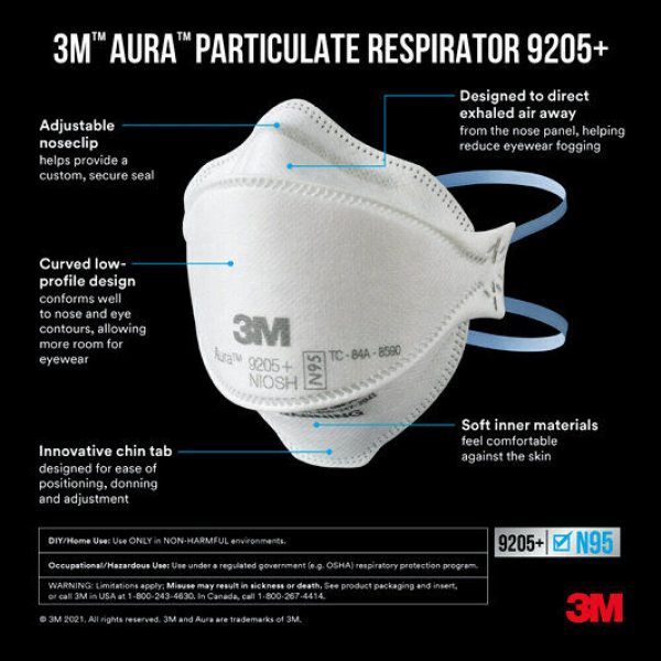 3M Aura Original N95 Mask - 10pcs - Image 4