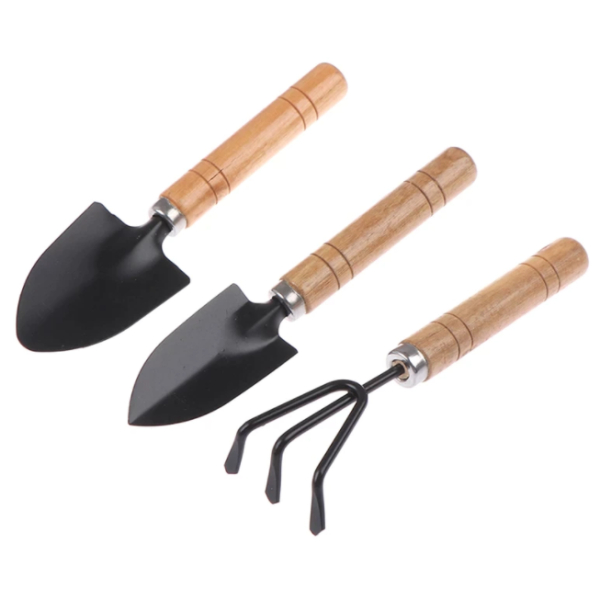 3Pcs Mini Garden Tools Set Small Size - Image 3