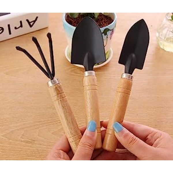 3PCS Small Shovel Set Creative Mini Size Gardening Trowel Gardening Shovel (Big) - Image 5