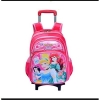3Pcs/Set Children Kids School Backpack Trolley With Wheel