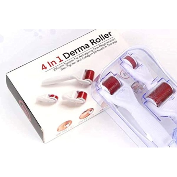 4 In 1 Derma Roller 300 720 1200 Needles Stainless Micro Needle Therapy Derma Roller Replacement Needle Roller - Image 2