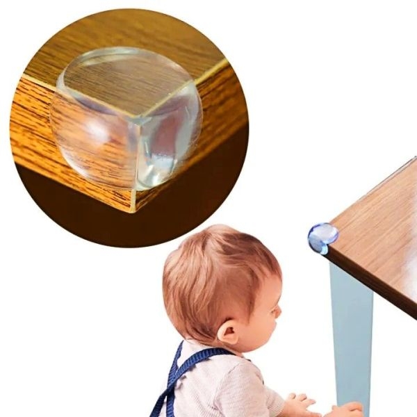 4 Pcs Child Baby Safety Silicone Table Corner Protector - Image 3