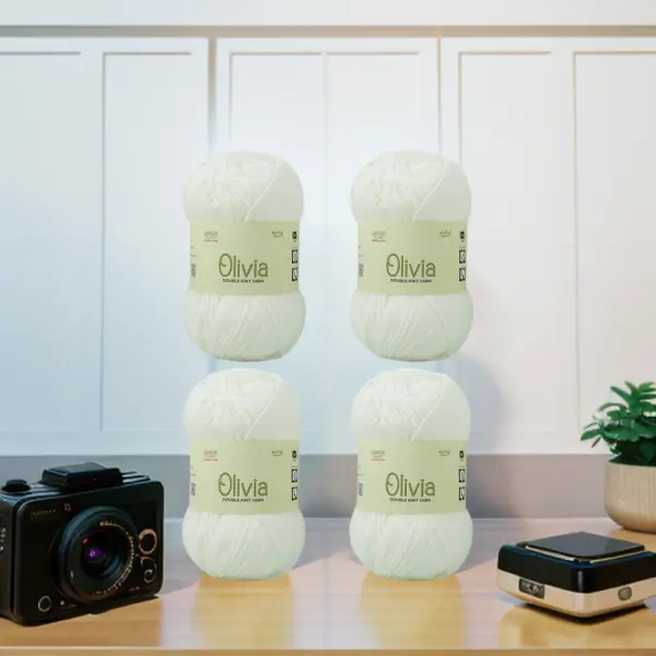 4 Pcs Olv005 Ganga Olivia Double Knit Yarn - Image 3