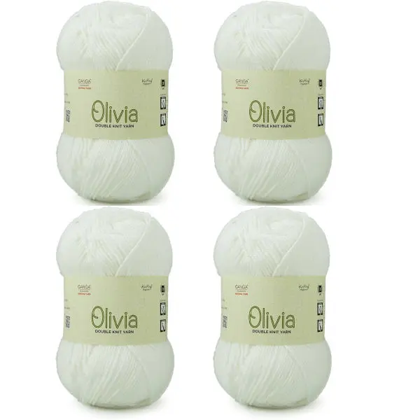 4 Pcs Olv005 Ganga Olivia Double Knit Yarn - Image 5