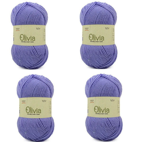 4 Pcs Olv021 Purple Ganga Knitting Yarn - Image 2