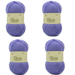 4 Pcs Olv021 Purple Ganga Knitting Yarn
