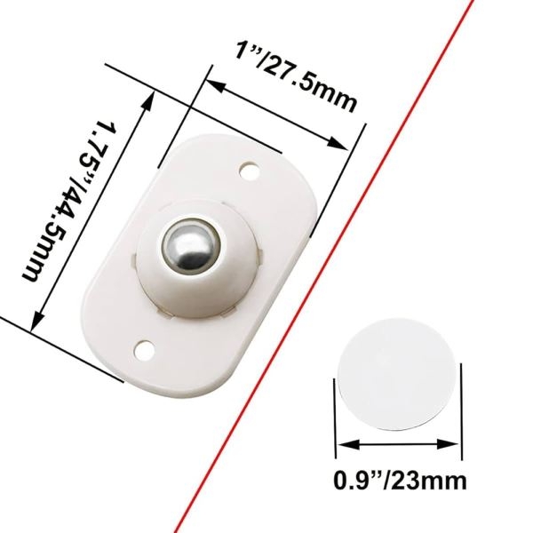 4 PCs Self-Adhesive Roller Ball Transfer Bearing - Image 3