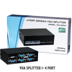 4 Port 200 MHz VGA Video Splitter