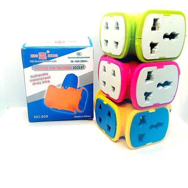 4 Port Multipurpose Electric Power Extension Lead Board 10 Holes Socket | 2 Universal and 2 Simple Plug - Image 4