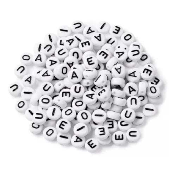 40 Gram Black & White Mixed English Letter Acrylic Beads Alphabet Beads for Charms Bracelet Necklace For Jewelry Making DIY - Image 5