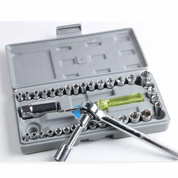 40 in 1 Wrench tool Kit With Screwdriver and Socket Tool Box Set - Image 2