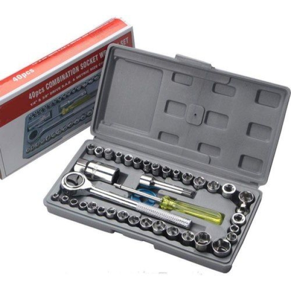 40 In 1 Wrench Tool Kit With Screwdriver And Socket Tool Box Set - Image 5
