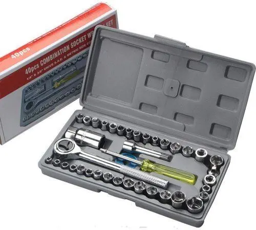 40 in 1 Wrench tool Kit With Screwdriver and Socket Tool Box Set