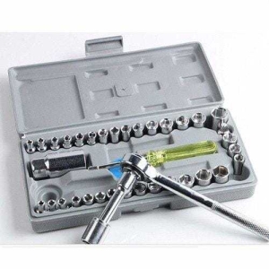 40 In 1 Wrench Tool Kit With Screwdriver And Socket Tool Box Set
