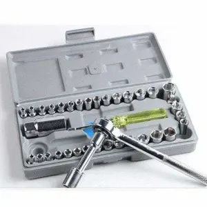 40 In 1 Wrench Tool Kit With Screwdriver And Socket Tool Box Set