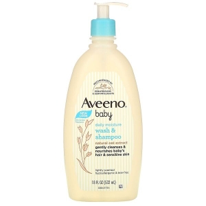 Aveeno Baby Daily Moisture Wash & Shampoo 532ml by Genuine Collection