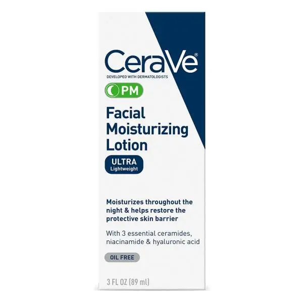 CeraVe Pm Facial Moisturizing Lotion Ultra Light Weight - 89 Ml - Image 2