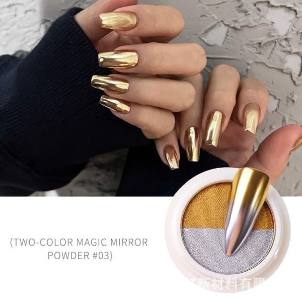 Solid Pigment Multi-Color Nail Pearly Chrome Glittery Chrome Powder Nail Powder Gradient Nail Powder Box For Nail Technicians - Image 3