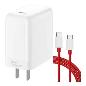 OnePlus Warp Charger 65W Fast Charging Power Adapter With Type-C Data Transfer Cable