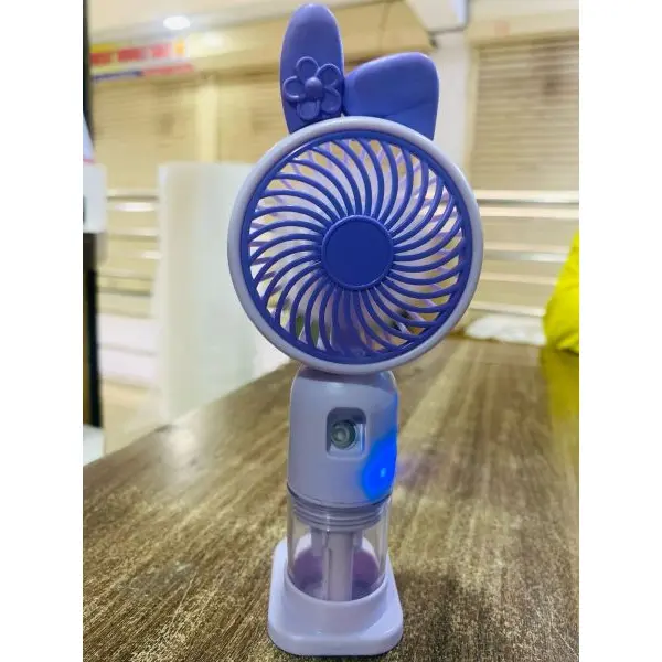 Portable Mini Humidity Fan With Water Humidity Noiseless Hand Fan Lightweight Portable Handheld Cooling Fan USB Rechargeable Fan For Kids,Adults,Home,Outdoor - Image 2