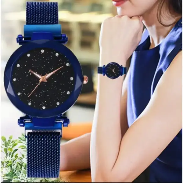 Magnetic Starry Sky Clock Fashion Diamond Quartz Wrist Watch For Women - Fashion Casual Watch For Women - Image 2