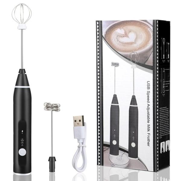 USB Rechargeable Electric Foam Maker - Handheld Milk Frother for Hot Milk, Coffee, Egg Beater - Image 2