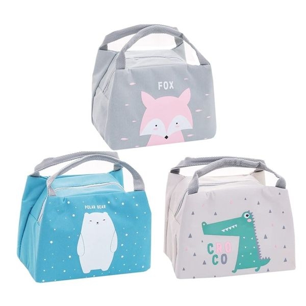 Portable Lunch Bag Waterproof Thermal Insulated Lunch Box Bento Pouch Dinner Insulation Bag Student Thickened CuteLunchbag - Image 3