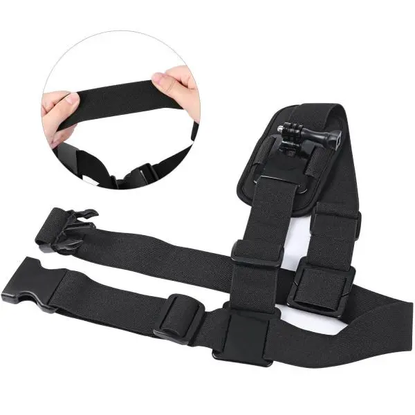 Adjustable Single Shoulder Chest Mount Harness Chesty Strap For Gopro Akaso/Apeman/Pictek/Dbpower / Wimius/Lightdow/Cymas Action Camera Accessories - Image 3