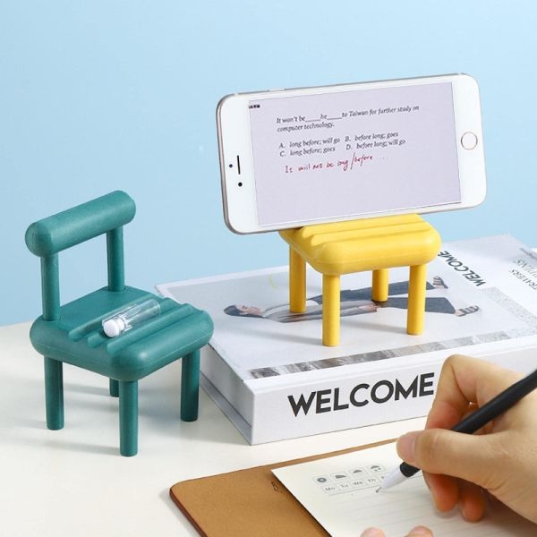 Mobile Phone Stand Desktop Small Chair Holder Multicolor - Image 5